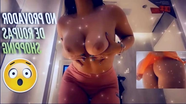 NAUGHTY IN THE DRESSING ROOM GIRL PUBLIC CHANGING ROOM TEASING QUEEN
