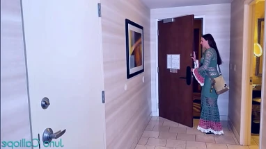 Cheating wife gets anal fucked in her hotel room