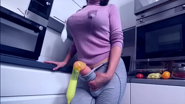 Breastfeeding Step Mother with cumming big cock was caught by her Step Son