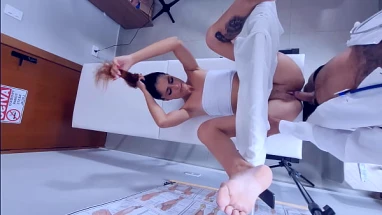 Gynecologist her pussy destroyed by a hard dick