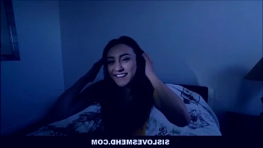 Sexy Big Ass Teen Stepsister Mandy Muse And Her Stepbrother Fuck After The Lights Go Out POV