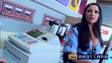 Big TITS in uniform - (Audrey Bitoni, Honey White, Johnny Sins) - Boston Cream - Brazzers