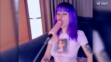 HUGE DICK FUCKS LITTLE MOUTH ALT ANIME GIRL