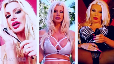 Kinky Blonde Brittany Andrews Stuffs A Dildo Into Her Pussy!