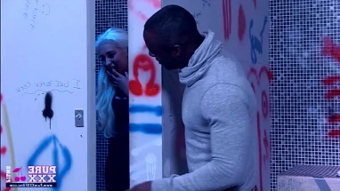 PureXXXFilms Thick blonde loves a big black dick