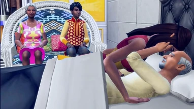 Indian step dad fucks his step daughter in front of step mom and step son - Desi teen fuck