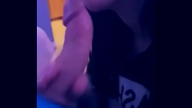 Close Up Sloppy Big Tits Wife Blowjob