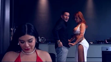 Muscular man fucks his wife's best friend without her noticing, and everything goes wrong!